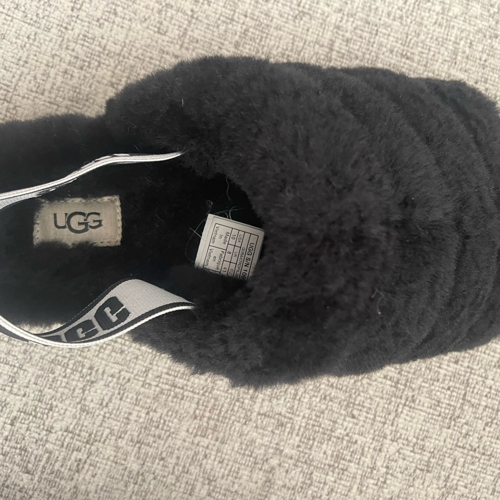 UGG Fluff Yeah Black Size 10 - Picture 3 of 5